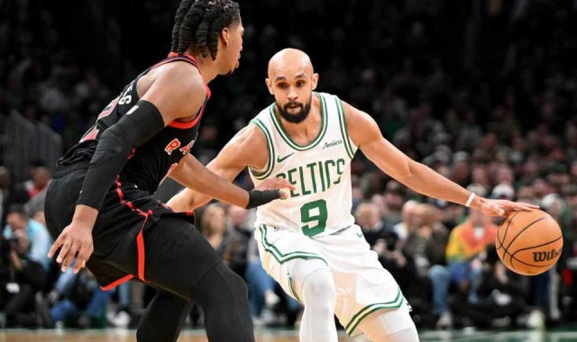 布朗25+8+7绿军三杀猛龙 普里查德27+5+8豪泽19分