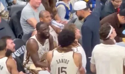 jiuyou-美媒晒照：暂停期间库里正在指导追梦，他已进入执教模式